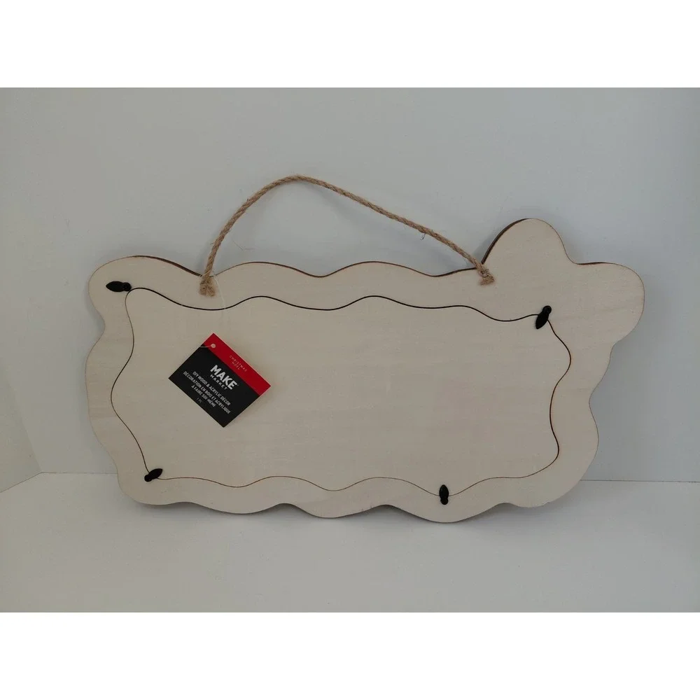 Make Market DIY Wood & Acrylic Decor Plaque Sign Christmas NWT
